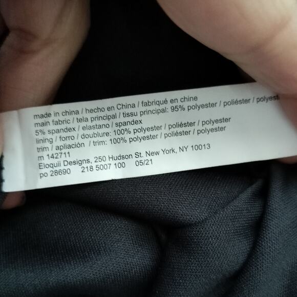 Eloquii Elements Size 16 Black Sequin Party Ankle Pants Holiday - Picture 5 of 5